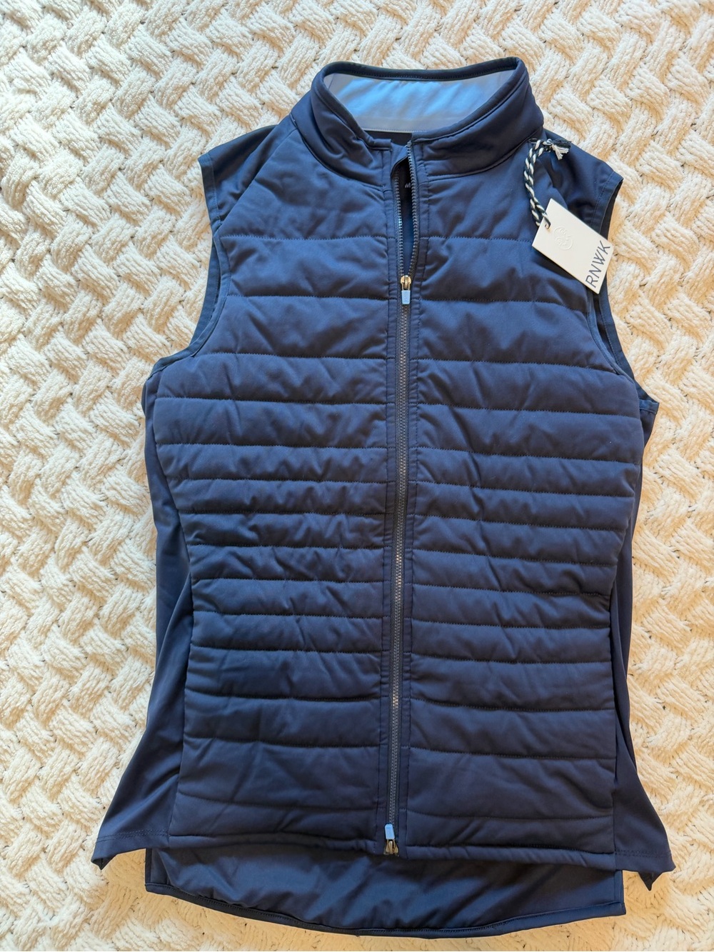 RNWK Golf Navy Quilted Sleeveless vest Jacket -